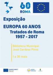 Ler mais: Exposição “Europa 60 anos: Tratados de Roma 1957-2017”